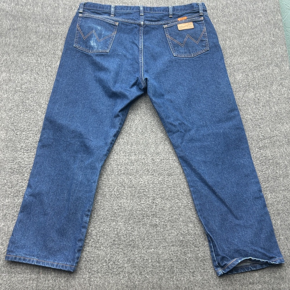 Wrangler FR Mens Blue Jeans Original Cowboy‎ Cut 42X30 #13MWZ - Picture 10 of 13